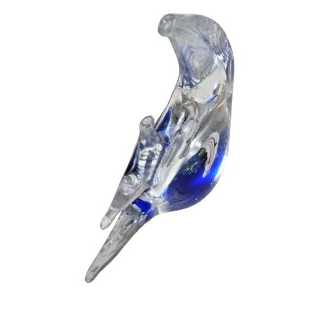 Paperweight Art Glass Fish Angel Hand Blown Murano Style Figurine‎ Aquarium 4.5" - Picture 3 of 4